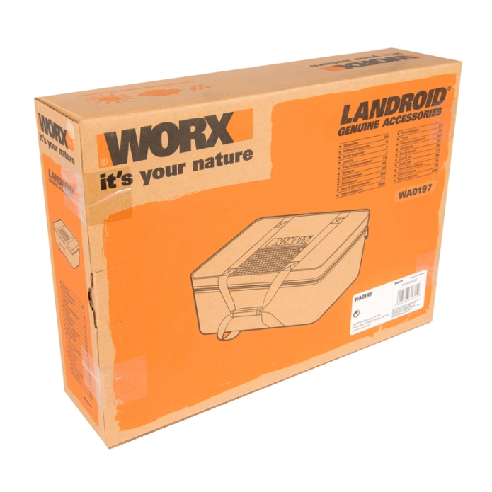 Комплект садовой техники WORX: Робот газонокосилка LX790 Landxcape (600кв.м) + Триммер WG163E.9 (30см) + Сумка для роботов-газонокосилок Landroid WA0197