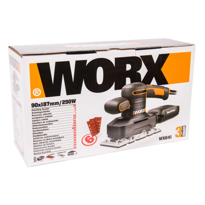 Виброшлифмашина WORX WX641 220V (250Вт) электрическая