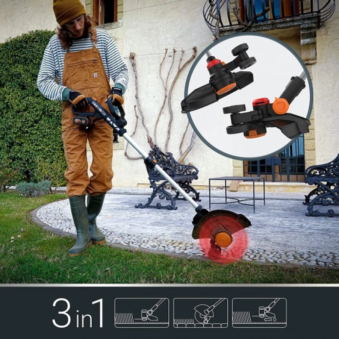 Триммер WORX NITRO WG173E.9 20V (33см) бесщеточный аккумуляторный