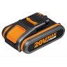 Комплект WORX WA3601 20V: аккумулятор 2Ач и зарядное устройство 2А