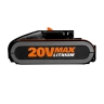 Комплект WORX WA3601 20V: аккумулятор 2Ач и зарядное устройство 2А