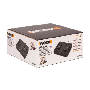 Двойное зарядное устройство WORX WA3772 20V 2x1А