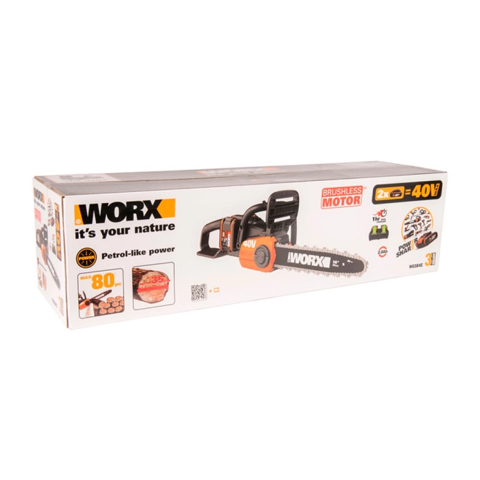 Цепная пила WORX WG384E 40V (35см) аккумуляторная