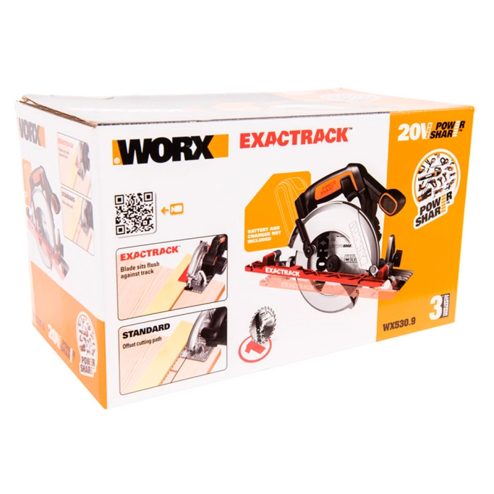 Дисковая пила WORX SAW WX530.9 20V (165мм) аккумуляторная
