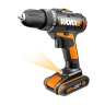 Дрель-шуруповерт мобильная WORX WX101.1 20V (1.5Ач) аккумуляторная
