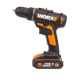 Дрель-шуруповерт WORX WX101.2 20V (30Нм) аккумуляторная