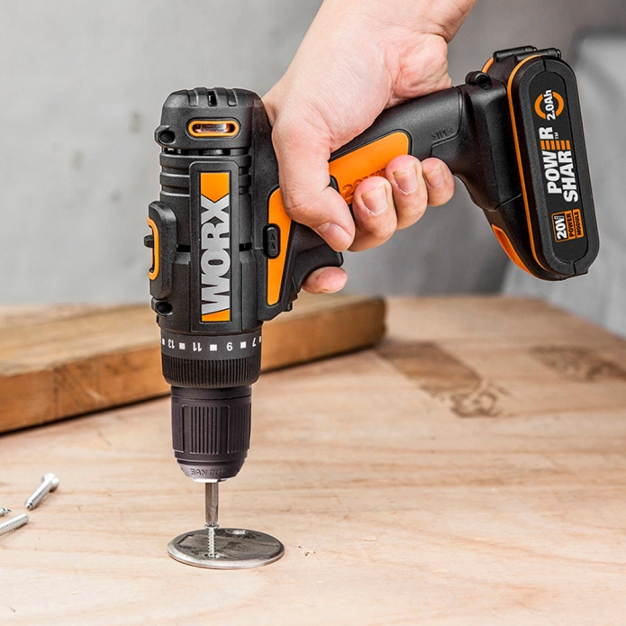 Дрель-шуруповерт WORX WX101.2 20V (2Ачx1) аккумуляторная