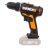 Дрель-шуруповерт WORX WX101.9, (30Нм) 20V аккумуляторная 