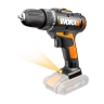 Дрель-шуруповерт WORX WX101.9, (30Нм) 20V аккумуляторная 
