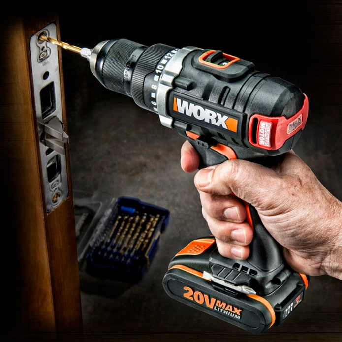 Дрель-шуруповерт бесщеточная WORX WX175.9 20V (60Нм) аккумуляторная