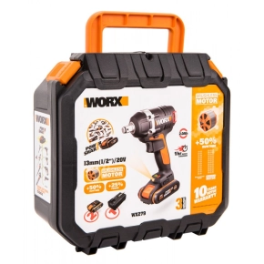 Гайковерт бесщеточный ударный WORX WX279 20V (300Нм) аккумуляторный 