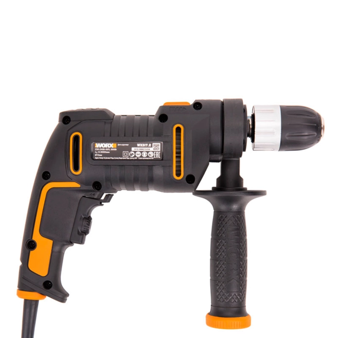 Дрель-шуруповерт ударная WORX WX317.2 220V 600Вт электрическая
