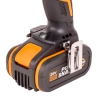 Дрель-шуруповерт ударная WORX WX352.1 20V 60Нм аккумуляторная бесщеточная, 4Ач x2, ЗУ 2А