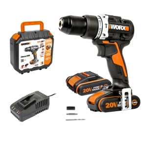 Дрель-шуруповерт ударная WORX WX352 20V (60Нм) аккумуляторная бесщеточная