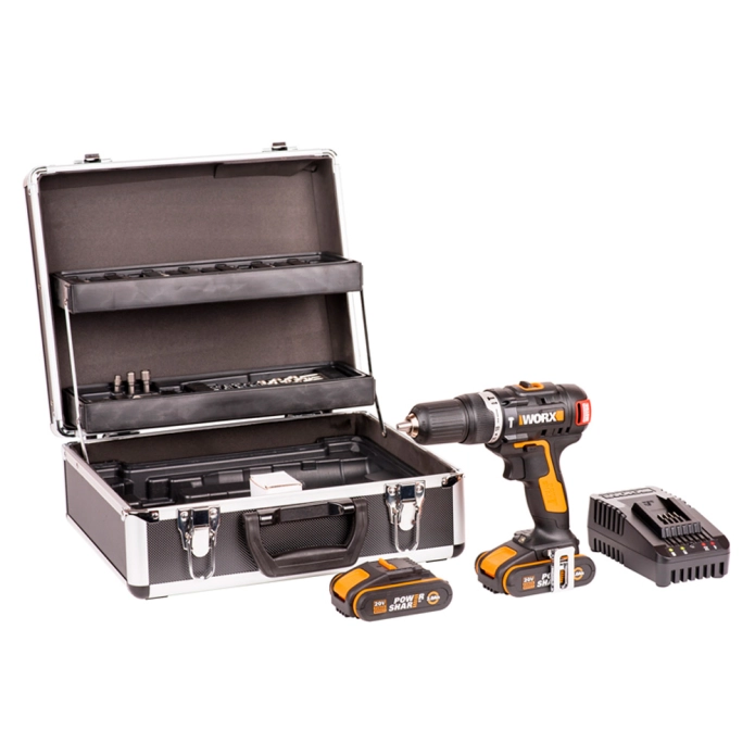 Дрель-шуруповерт ударная WORX WX367.1 20V 40Нм бесщеточная аккумуляторная