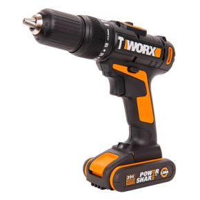 Дрель-шуруповерт ударная WORX WX371.1 20V (40Нм) аккумуляторная 
