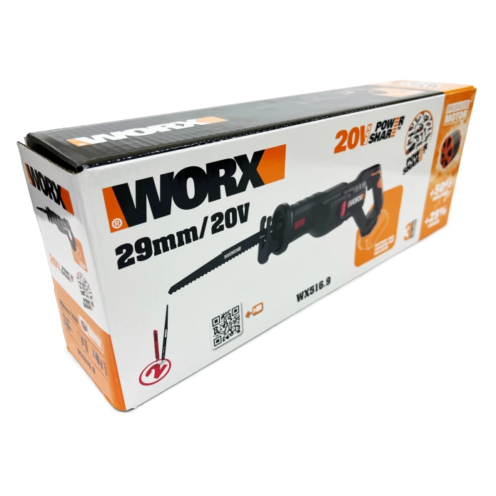 Сабельная пила аккумуляторная бесщеточная WORX WX516.9 