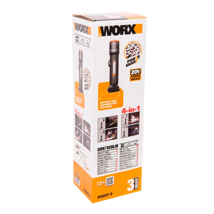 Фонарь аккумуляторный WORX WX027.9
