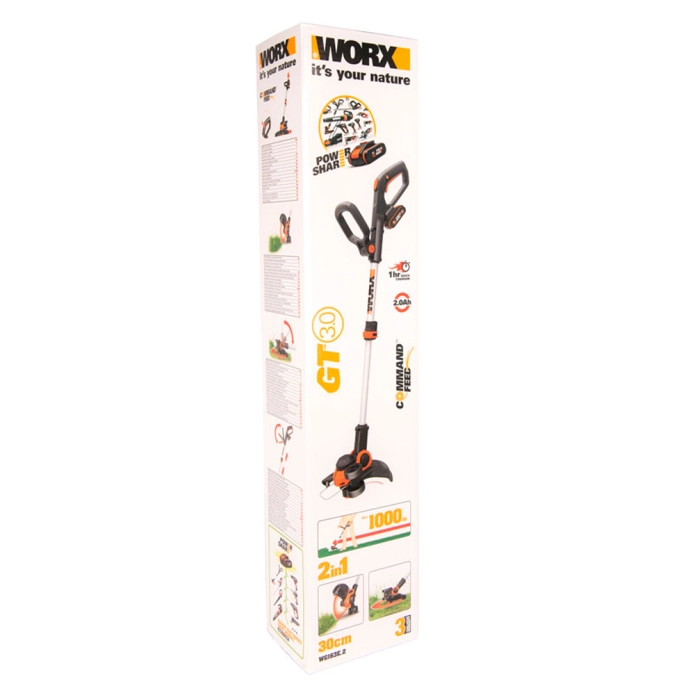 Триммер WORX WG163E.2 20V (30см) аккумуляторный