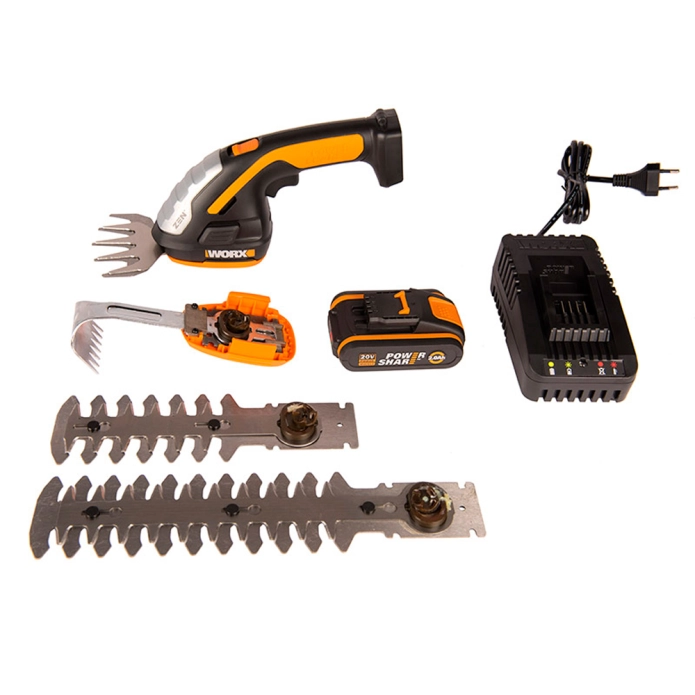 Ножницы для стрижки травы и кустарников WORX WG801E.5 20V аккумуляторные