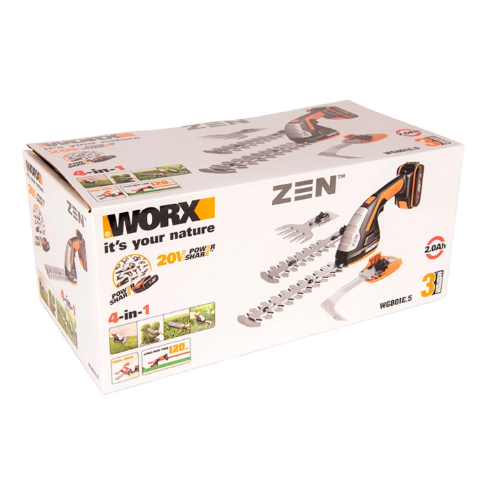 Ножницы для стрижки травы и кустарников WORX WG801E.5 20V аккумуляторные