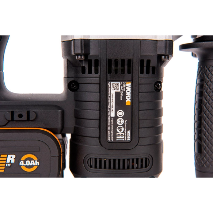 Перфоратор WORX WX392.9 20V 800Вт (2.2Дж) аккумуляторный