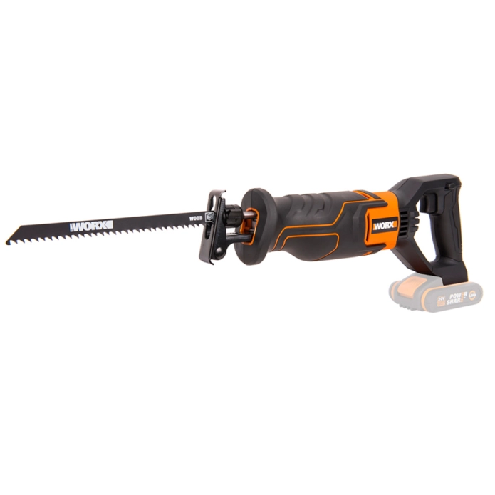 Сабельная пила аккумуляторная WORX WX500.9, 20В