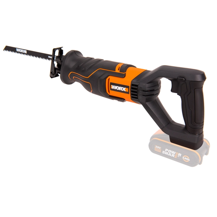 Монтажный набор WORX: Дрель-шуруповерт аккумуляторная WX102 + Фонарь WX027.9 + Сабельная пила WORX + Дисковая пила компактная WX439