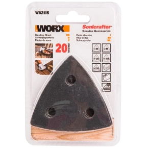 Шлифовальные листы WORX WA2115 20шт