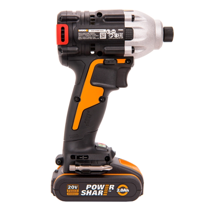 Винтоверт ударный бесщеточный WORX WX261 20V (230Нм) аккумуляторный 