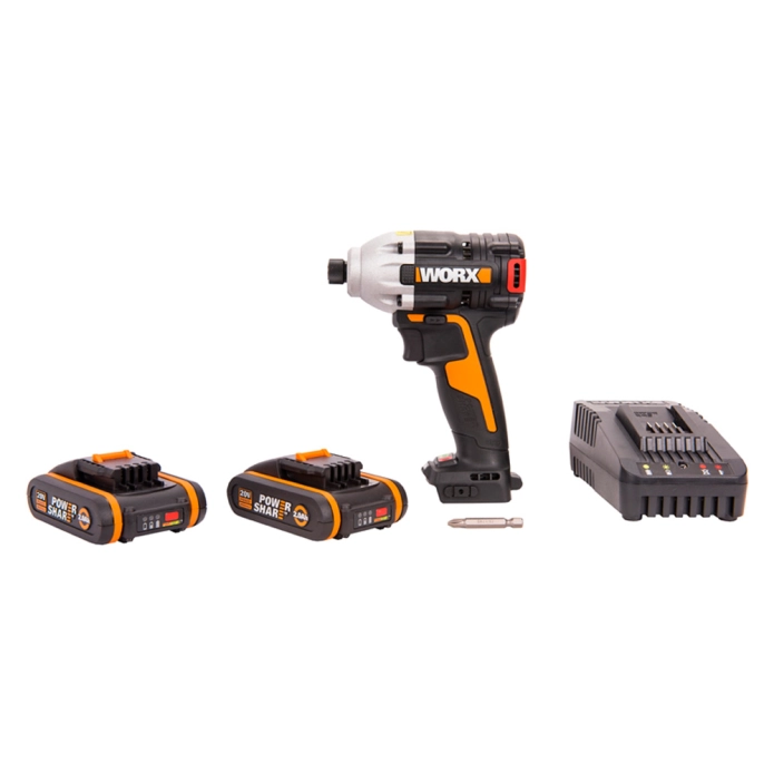 Винтоверт ударный бесщеточный WORX WX261 20V (230Нм) аккумуляторный 
