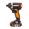 Винтоверт аккумуляторный, бесщеточный WORX WX292, 20В, 2Ач х2, кейс