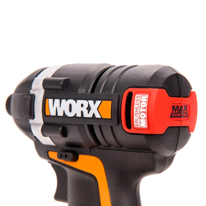 Винтоверт аккумуляторный, бесщеточный WORX WX292, 20В, 2Ач х2, кейс