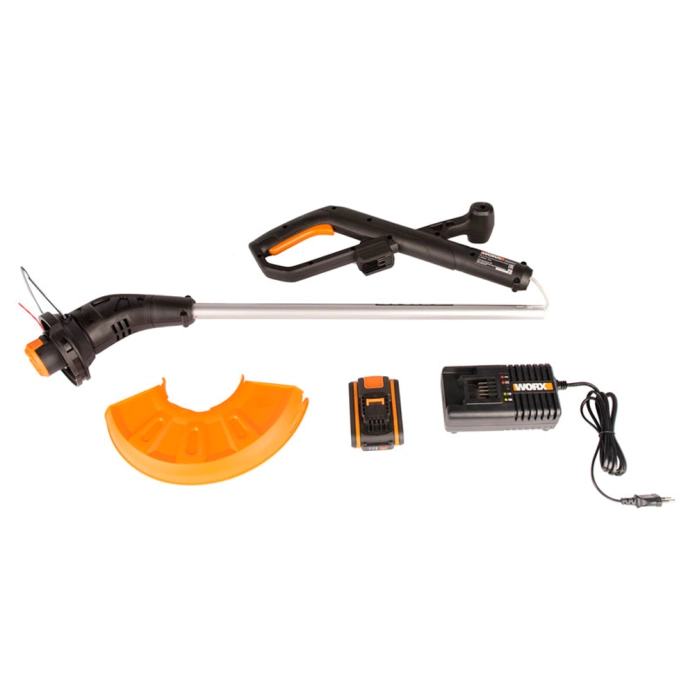 Газонокосилка аккумуляторная WORX WG748E + в подарок триммер аккумуляторный WORX WG157E