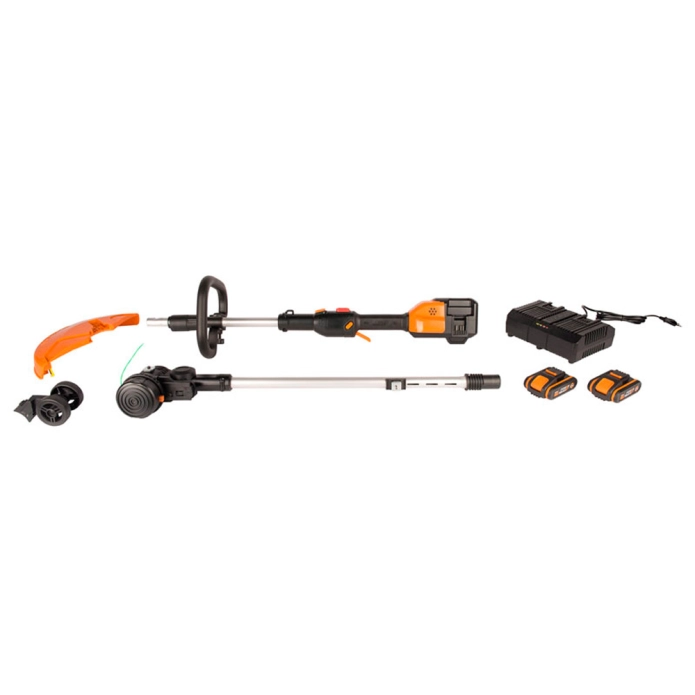 Комплект садовой техники WORX: Цепная пила компактная WORX WG322E.9 20V (25см) + Триммер аккумуляторный WG184E (33см)