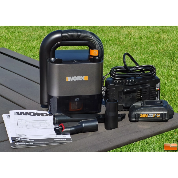 Пылесос для автомобиля WORX WX030.9 20V аккумуляторный 