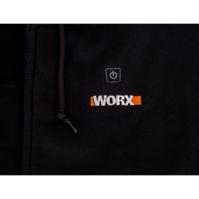 Толстовка с подогревом WORX WA4660 2XL черная