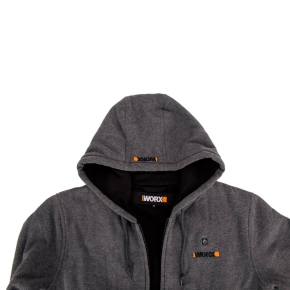 Толстовка с подогревом WORX WA4660 S темно-серая
