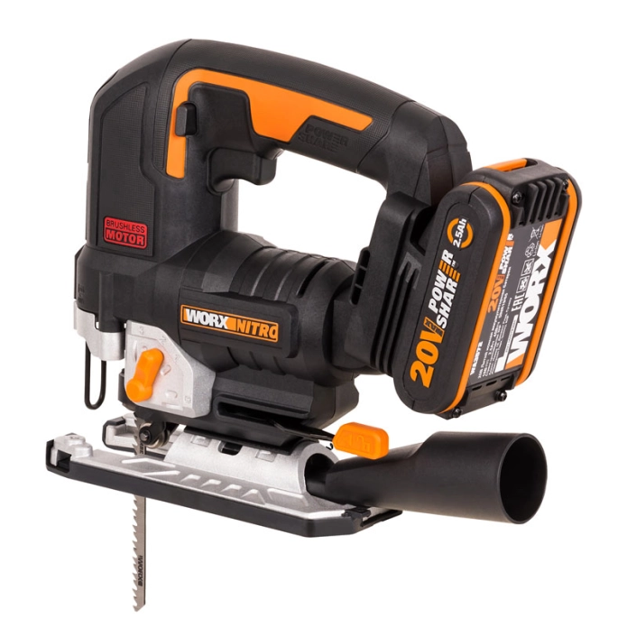 Лобзик WORX W542 20V, бесщёточный аккумуляторный 