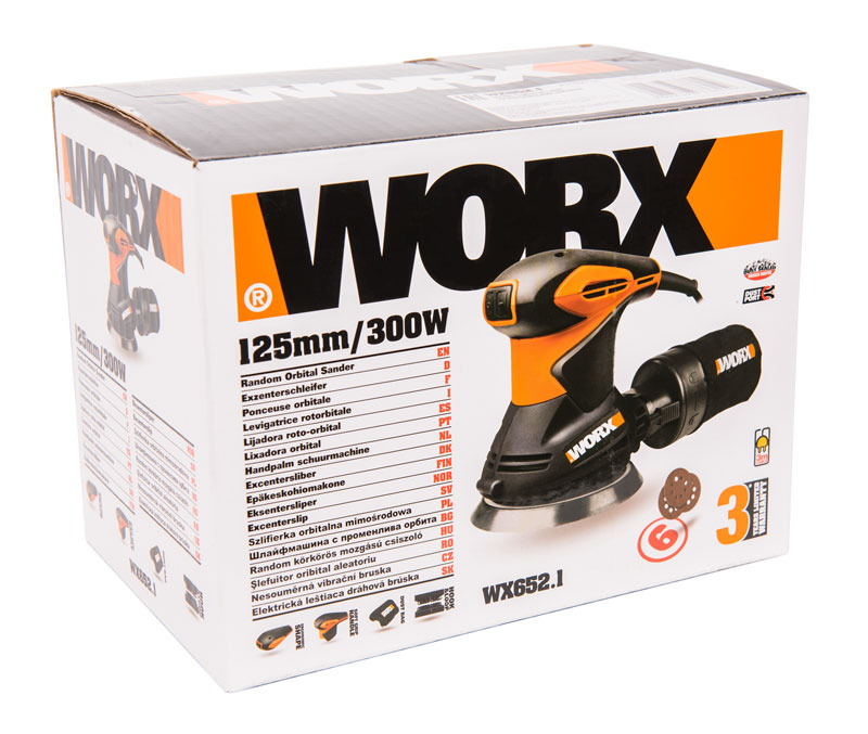 Орбитальная шлифовальная машина WORX WX6521 220V 300Вт электрическая