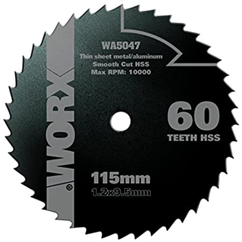 Пильный диск по металлу WORX WA5047 60T HSS, диаметр 115 мм