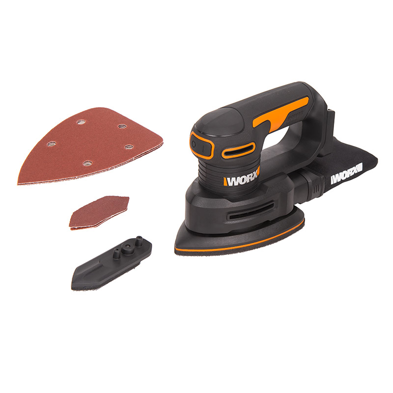 Виброшлифмашина WORX WX822.9 20V (50Вт) аккумуляторная