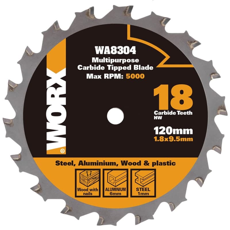 Пильный диск универсальный WORX WA8304, диаметр 120 мм