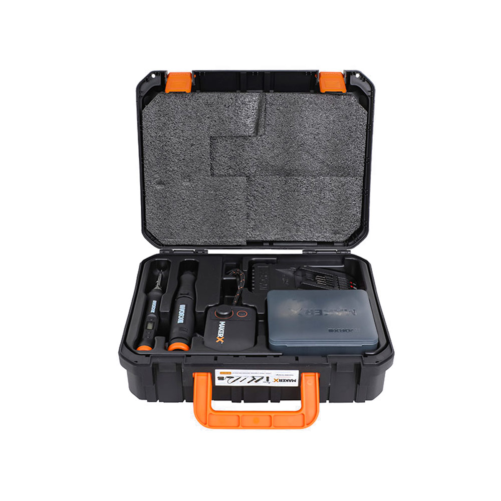 Набор WORX MAKER X WX988 20V аккумуляторный MAKER X: гравировальная машинка WORX WX739 +  выжигатель-паяльник аккумуляторный WORX WX744