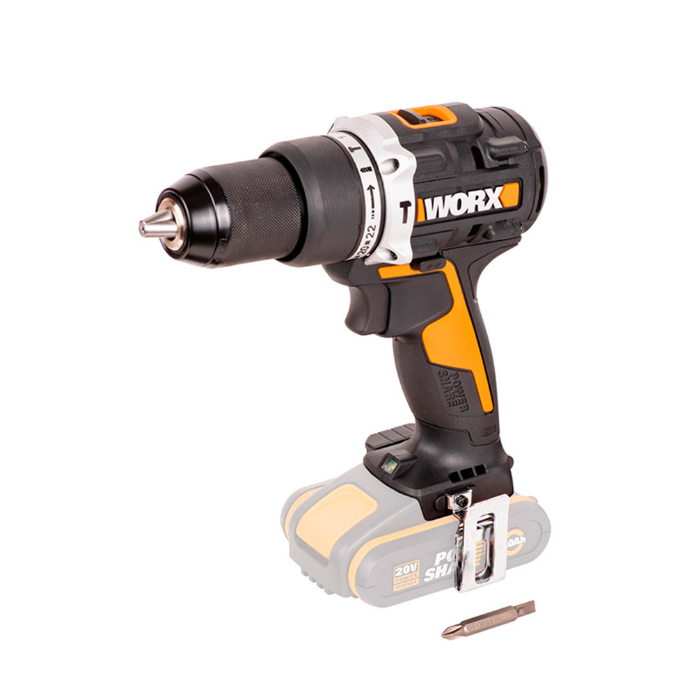 Дрель-шуруповерт ударная WORX WX3529 20V 60Нм аккумуляторная бесщеточная без АКБ и ЗУ