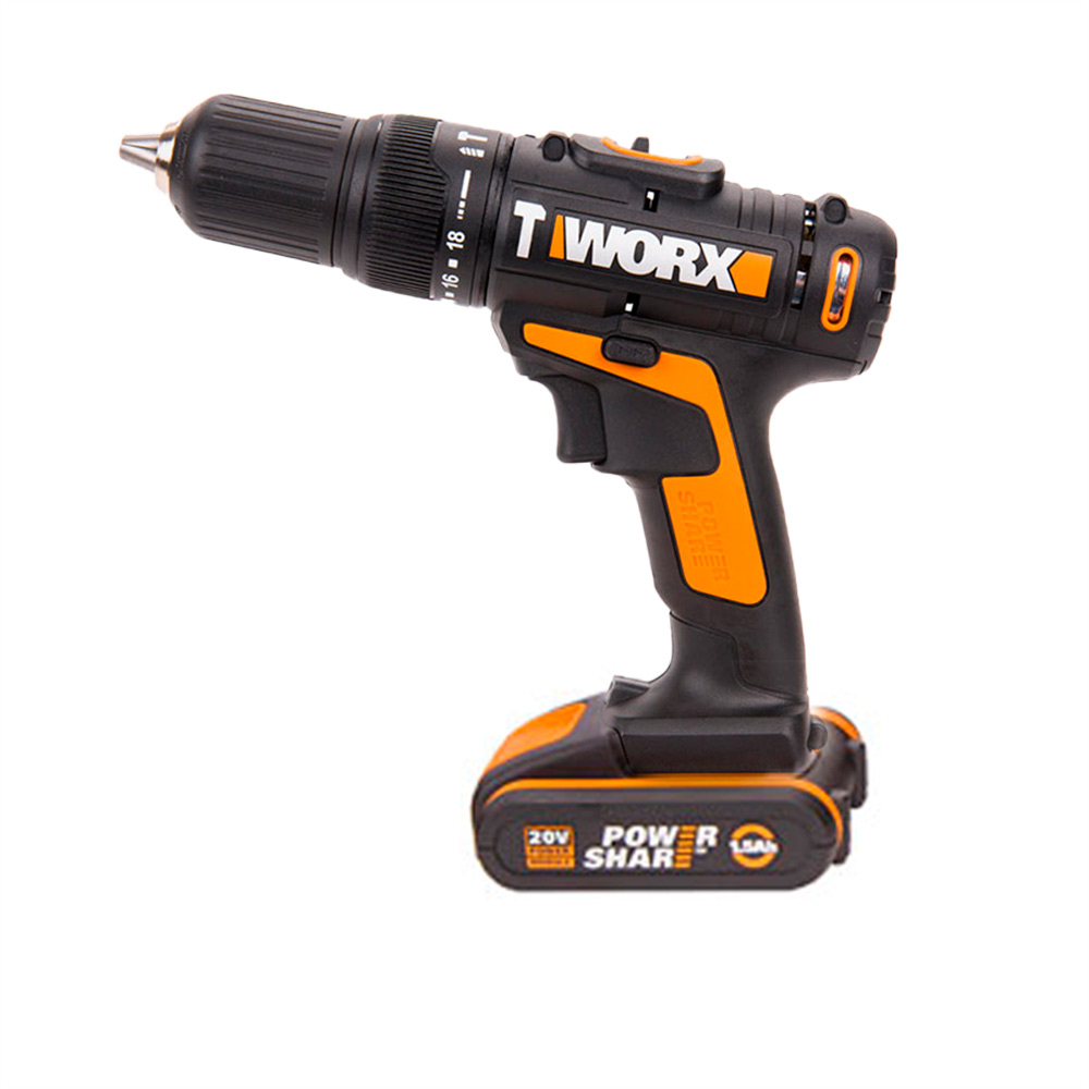 Дрель-шуруповерт ударная WORX WX3713 20V 40Нм аккумуляторная