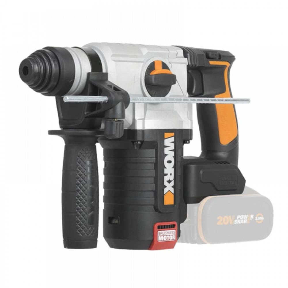 Перфоратор бесщеточный WORX WX380.9 20V 800Вт (2.2Дж) аккумуляторный