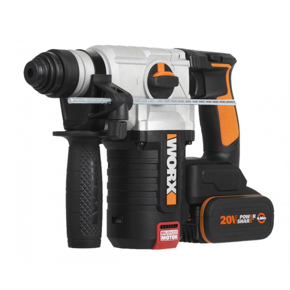 Перфоратор бесщеточный WORX WX380 20V 850Ат (2,2Дж) аккумуляторный