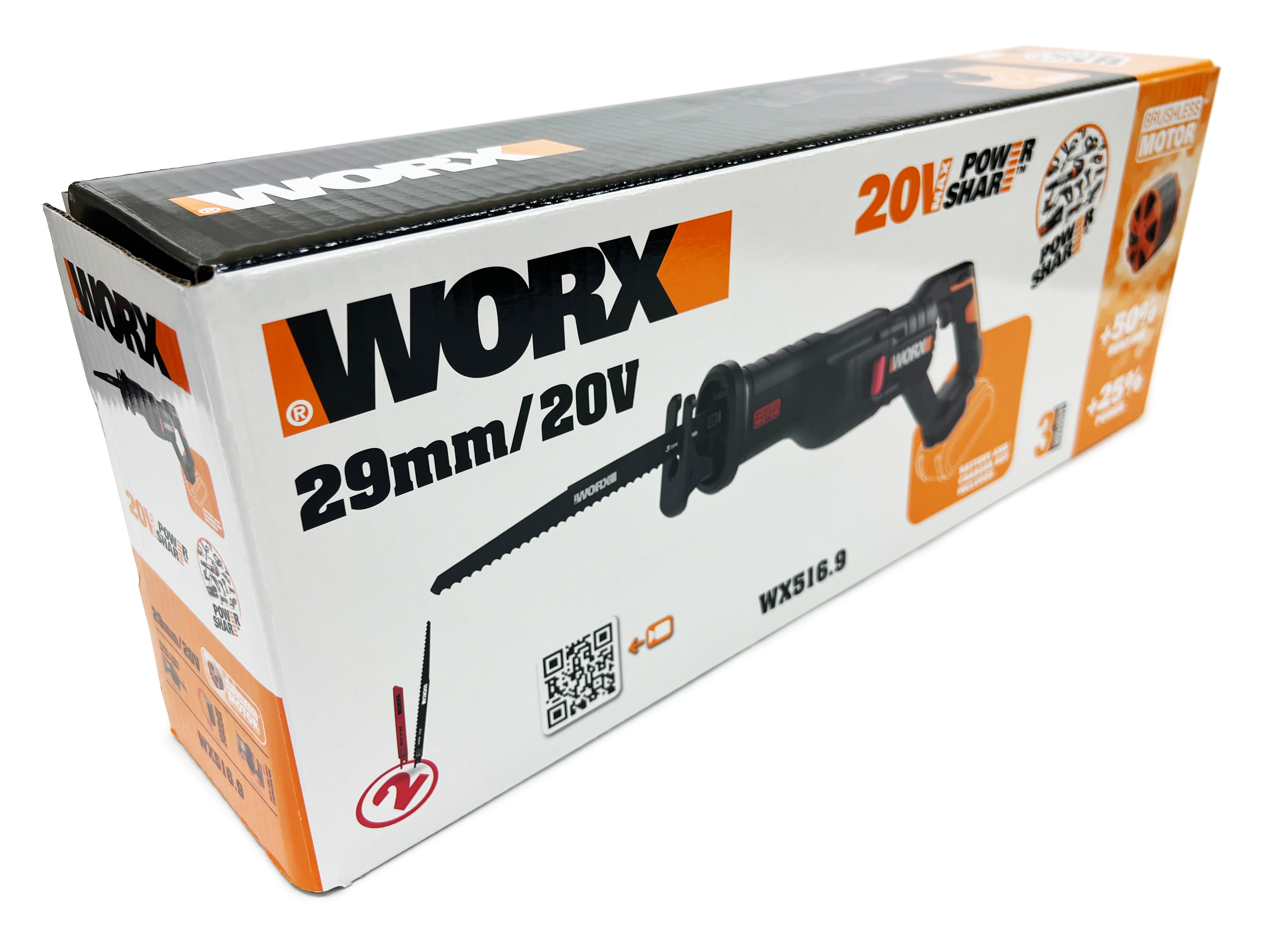 Сабельная пила  WORX WX516.9 20V бесщеточная аккумуляторная