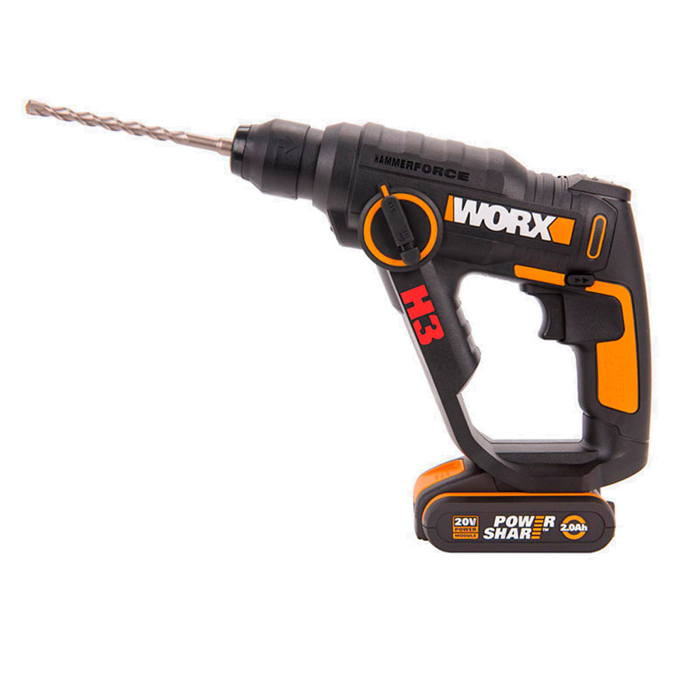 Перфоратор WORX WX390.1 20V 900Вт (1.2дж) аккумуляторный